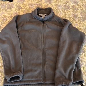 Columbia zip up fleece size xl gray
